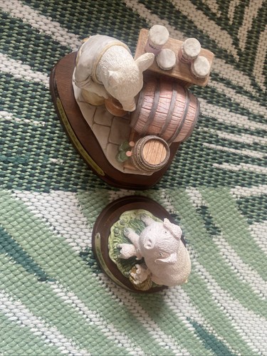 Leonardo pig figurines - leonardo,