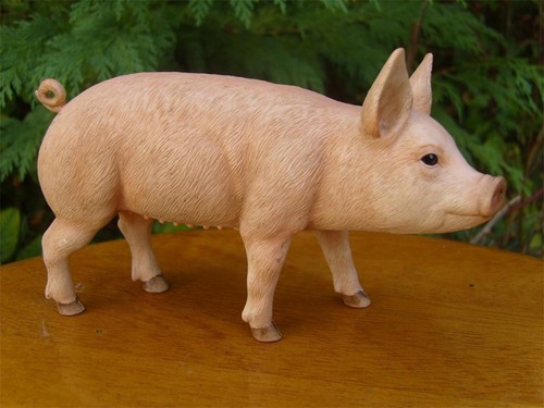 Small standing pig ornament - pig,