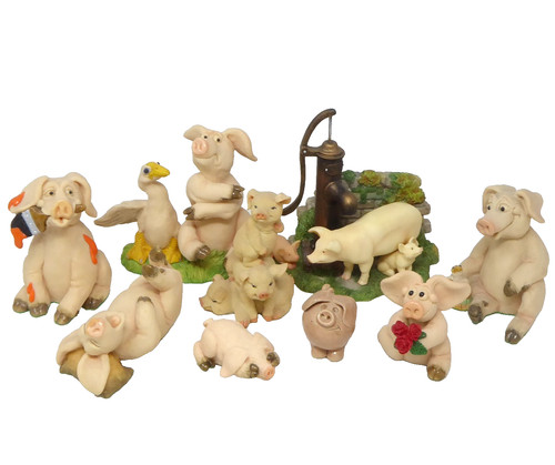 Pig figurines bundle - figurines, piggin'